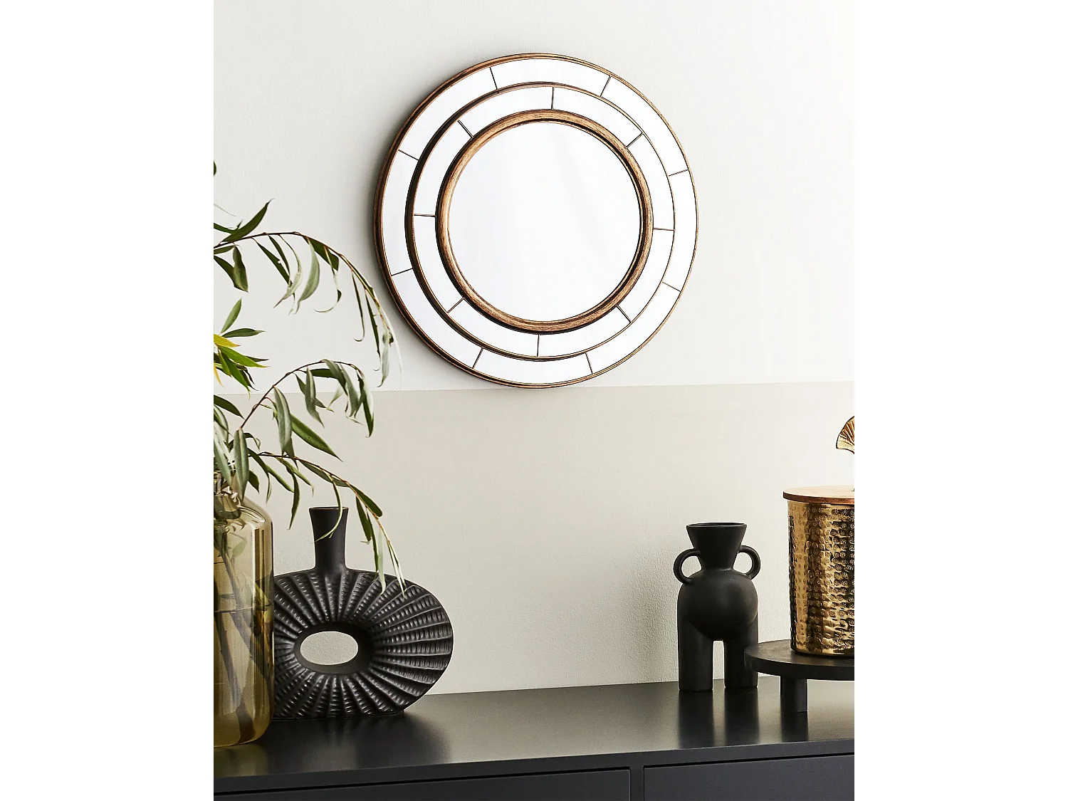 Wandspiegel BELCHITE 40 cm 40 cm Goud