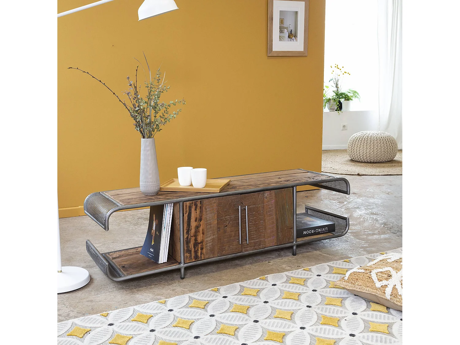 Meuble TV en vieux bois Max