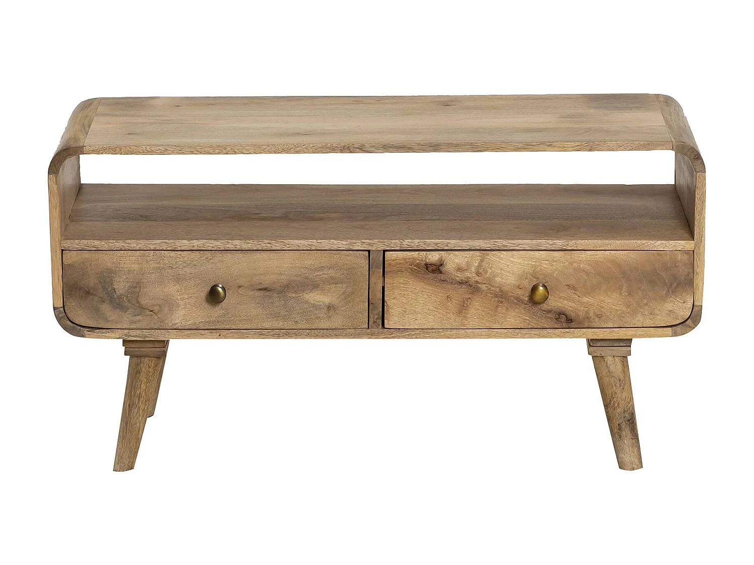 Petit meuble TV en bois de manguier Maëva