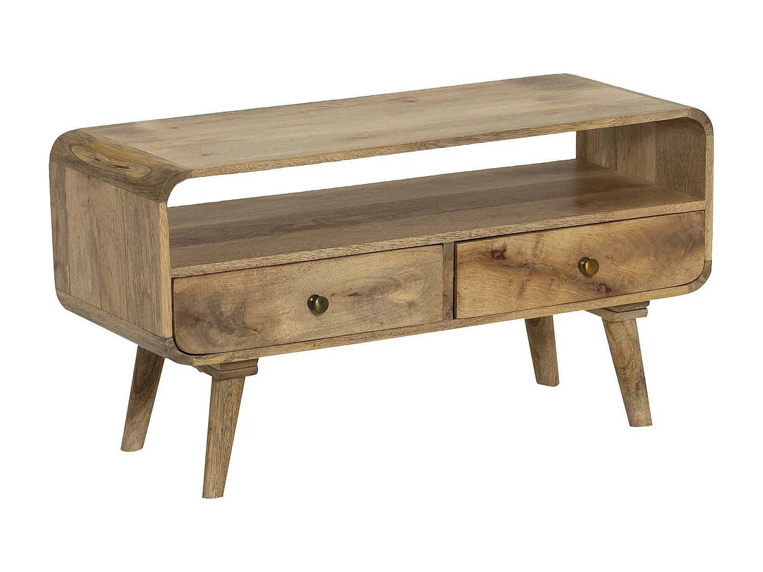 Petit meuble TV en bois de manguier Maëva