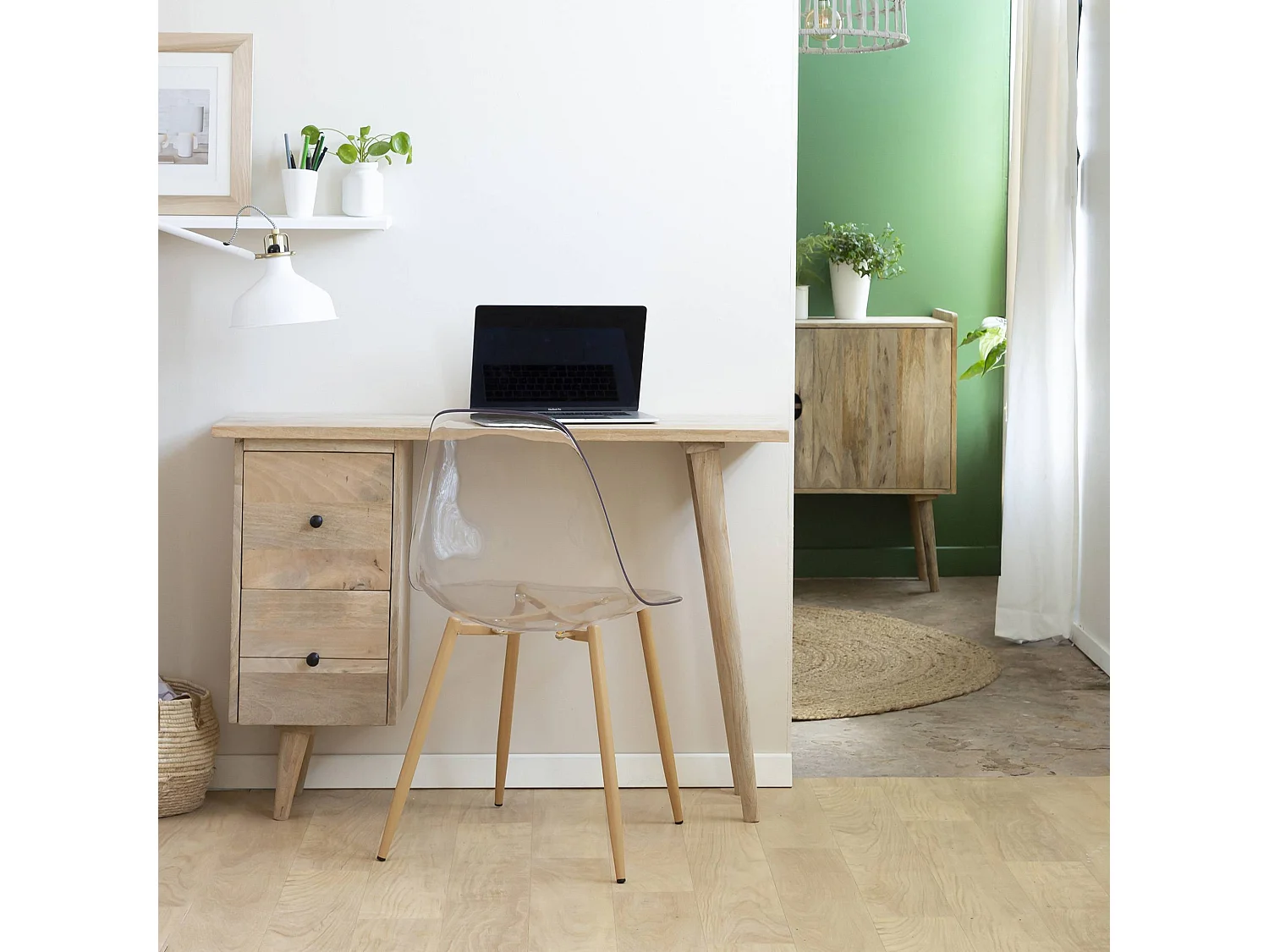 Bureau en bois de manguier Augustine