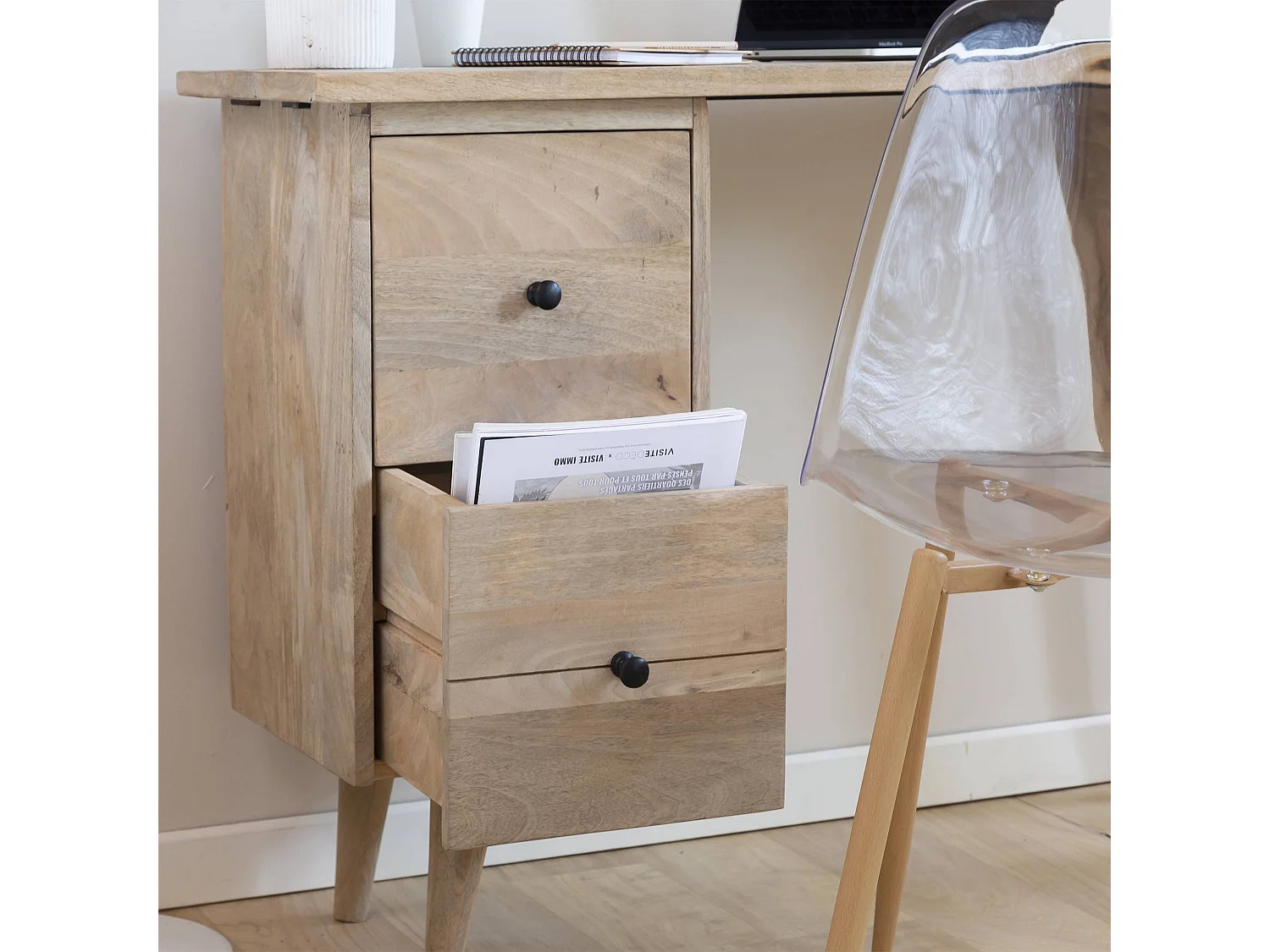 Bureau en bois de manguier Augustine