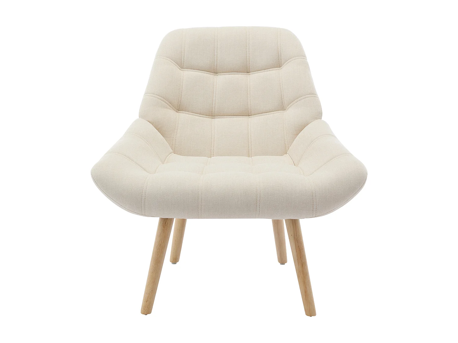 Fauteuil in beige stof LUOSTO