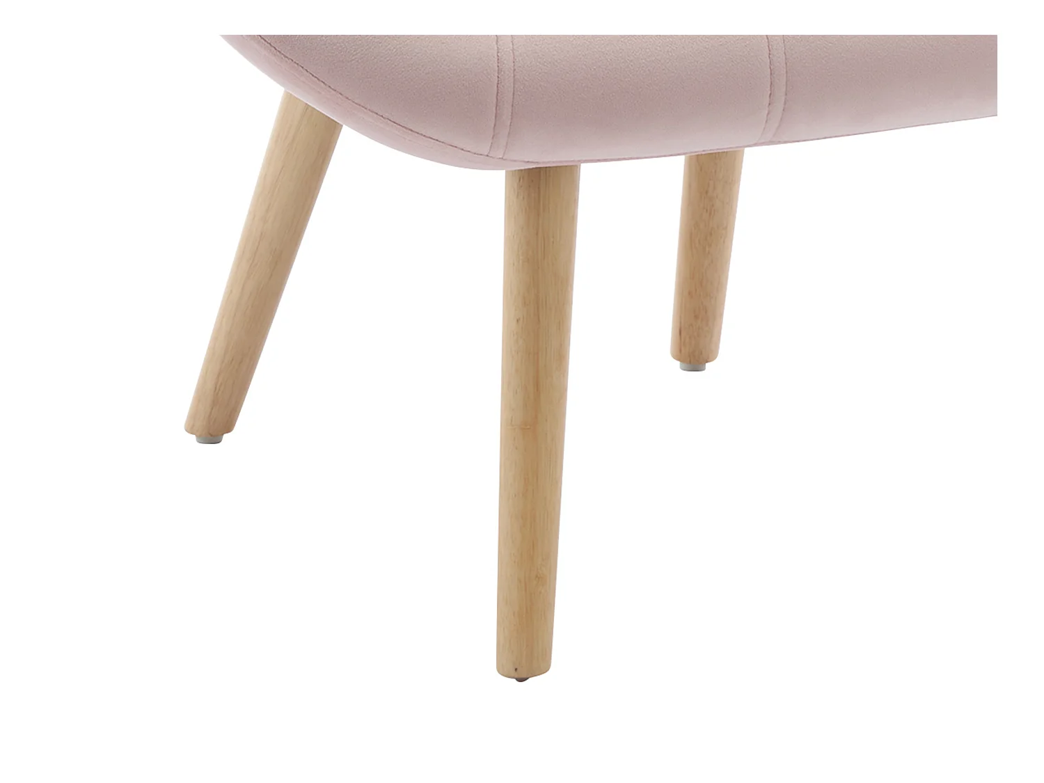 Fauteuil en velours rose LUOSTO