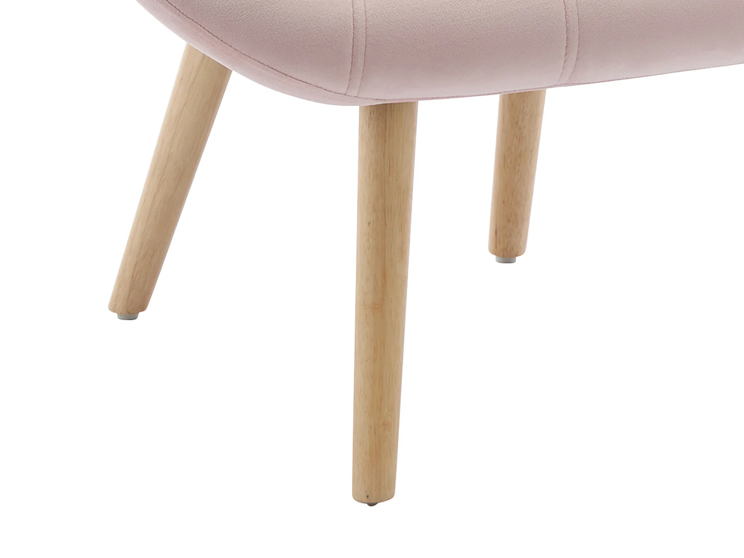 Fauteuil en velours rose LUOSTO