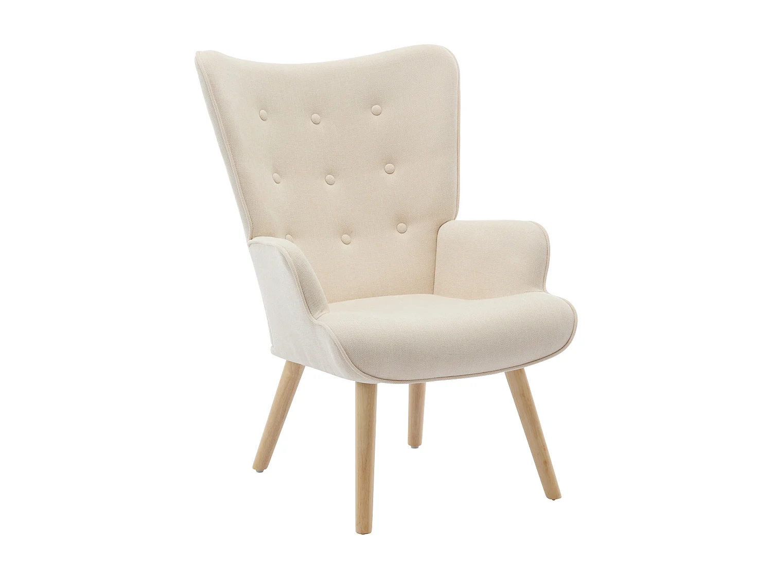 Poltrona in Tessuto Beige  - VATELY