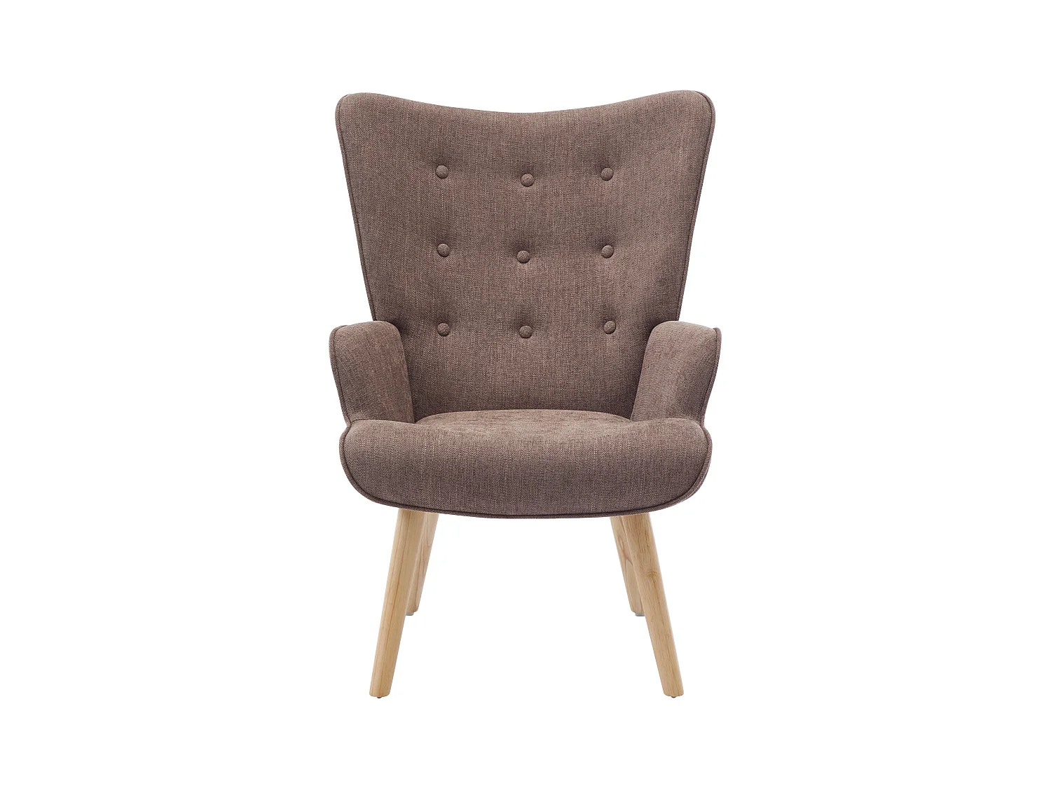 Sillón de tela color topo VATELY