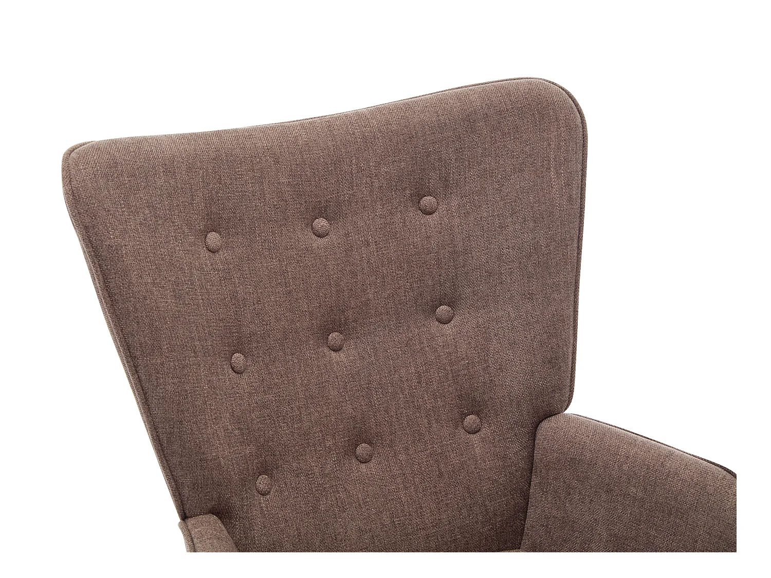 Sillón de tela color topo VATELY