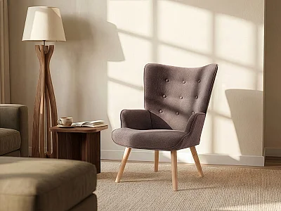 Sessel - Stoff - Taupe - VATELY