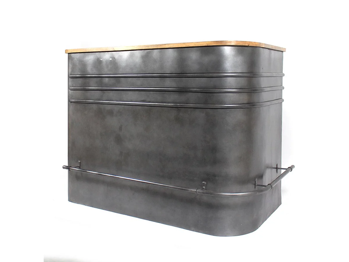 Meuble bar en angle en métal Locker