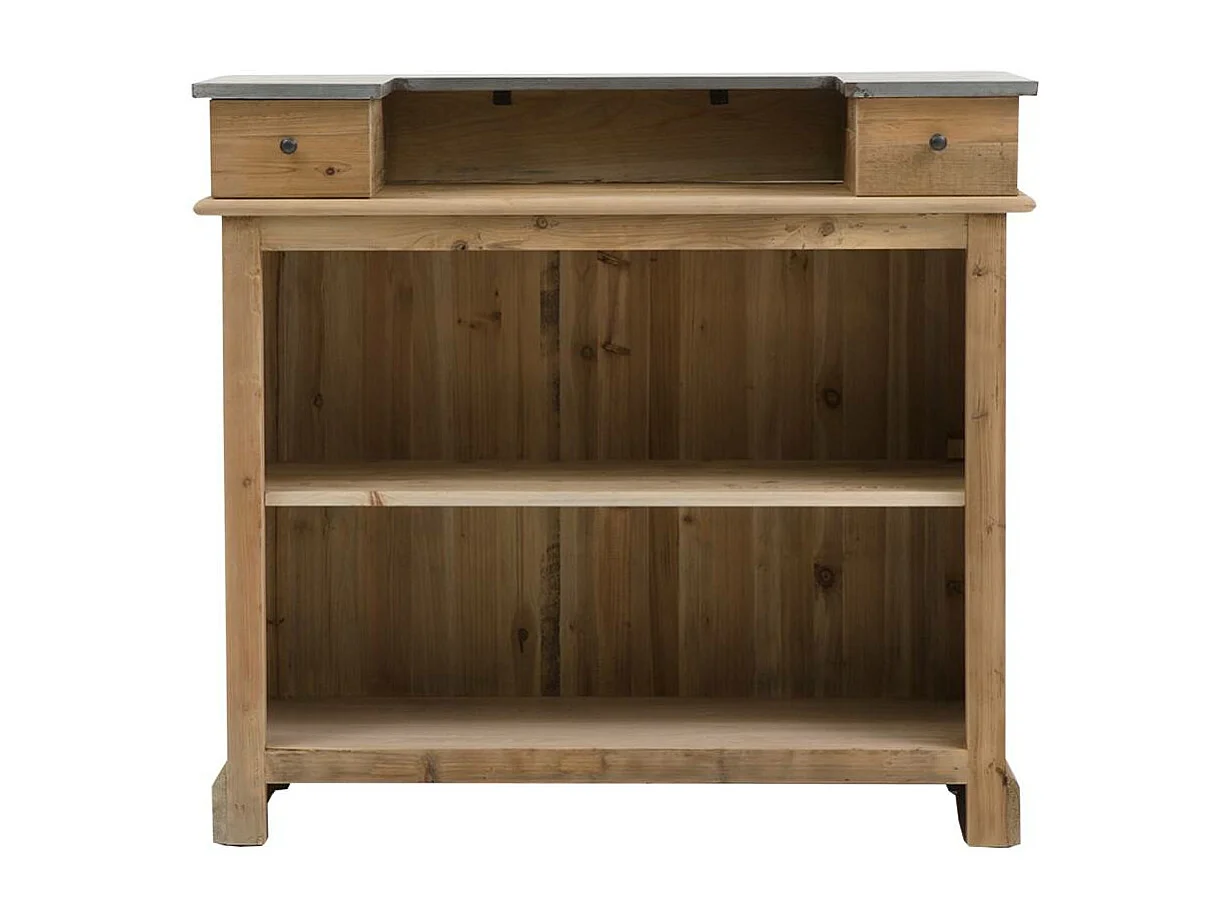 Armario mueble bar en madera reciclada 120cm Garance