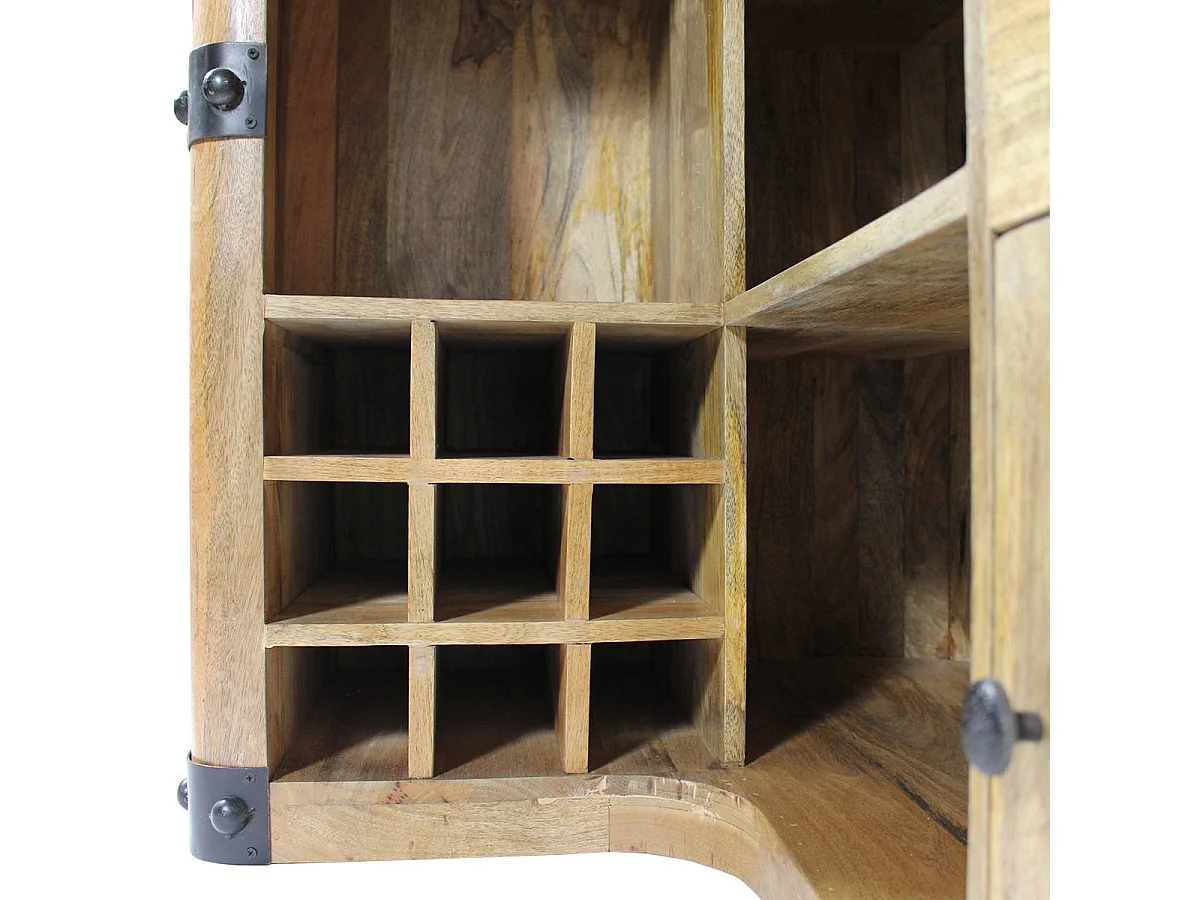 Meuble bar en bois de manguier New-York