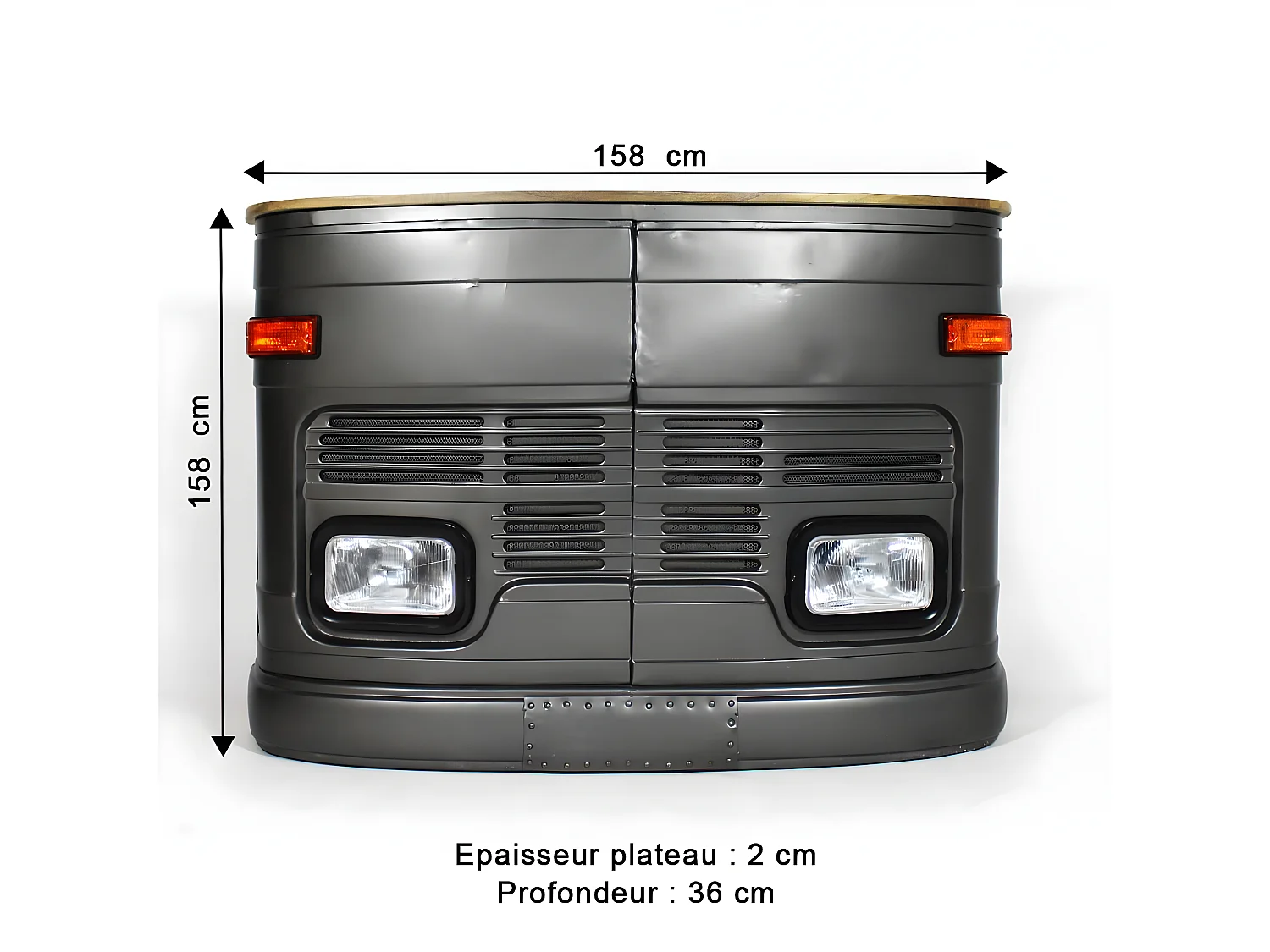 Bar camion en métal gris Tata