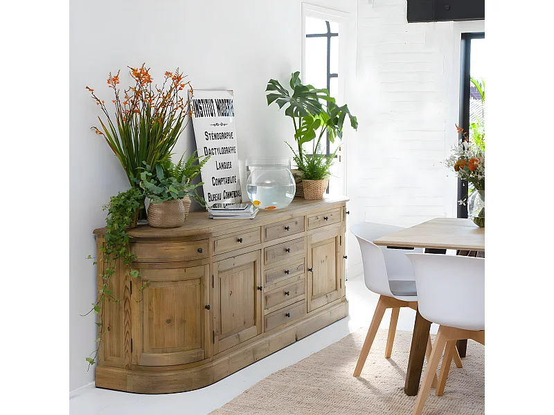 Buffet en bois recyclé 225 cm Garance