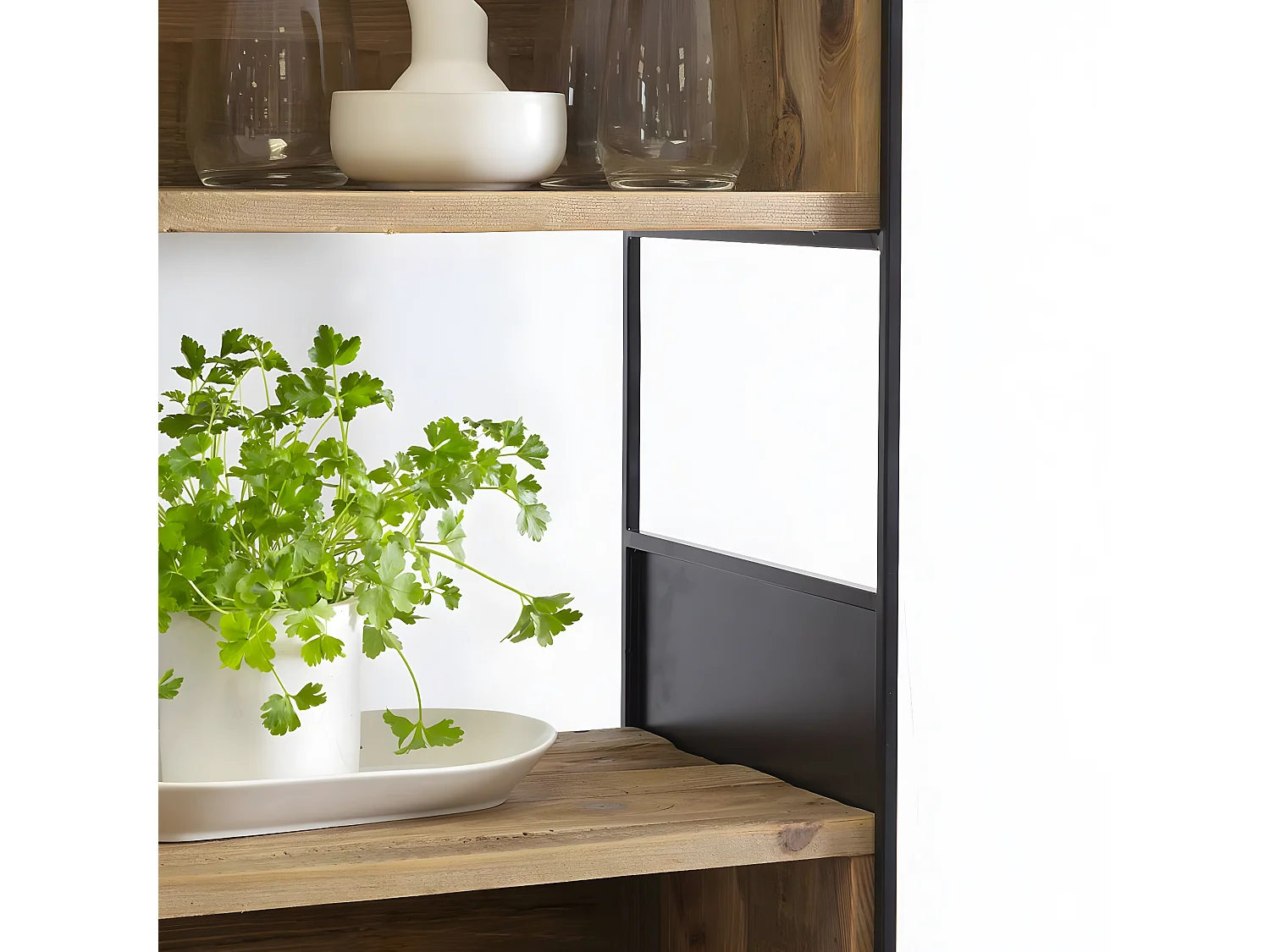 Bibliothèque en bois recyclé 90 cm Blaise