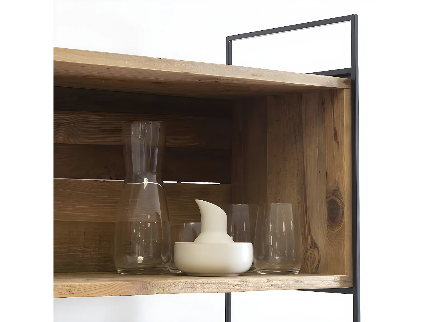 Bibliothèque en bois recyclé 90 cm Blaise