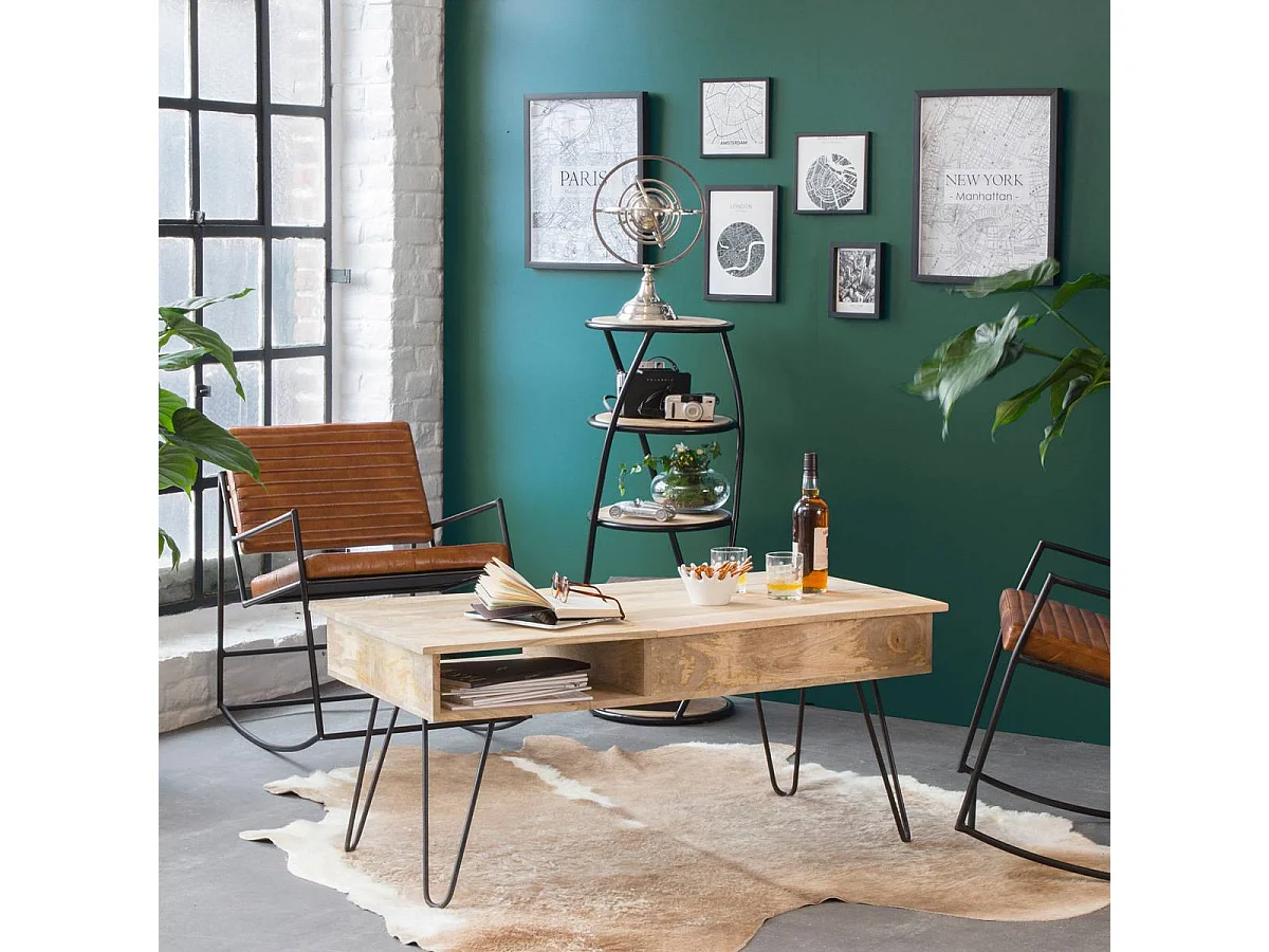 Etagère en bois de manguier Mykonos