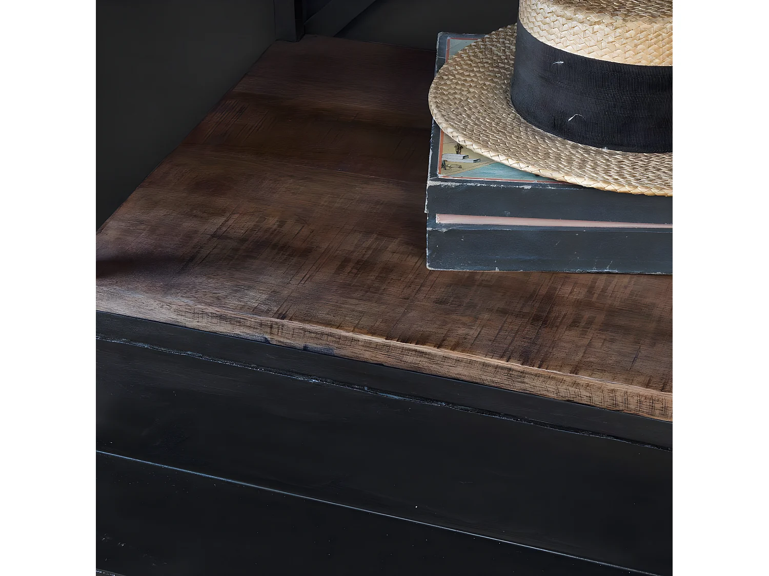 Bibliothèque en bois de manguier Niniss