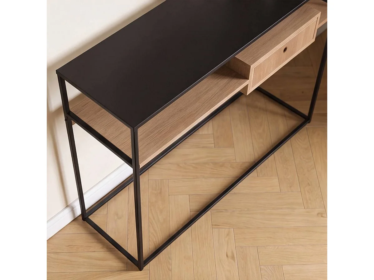 Console en bois et métal Ortense