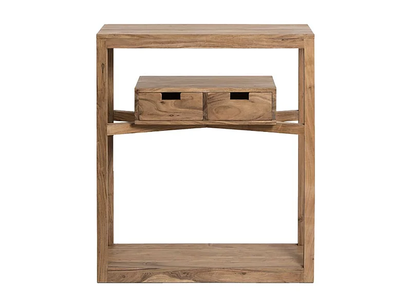 Consola de madera de acacia con almacenamiento Oslo - Made in Meubles