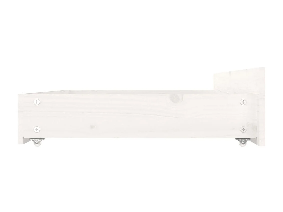 Bedframe met lades Wit 150x200 cm Zeer groot