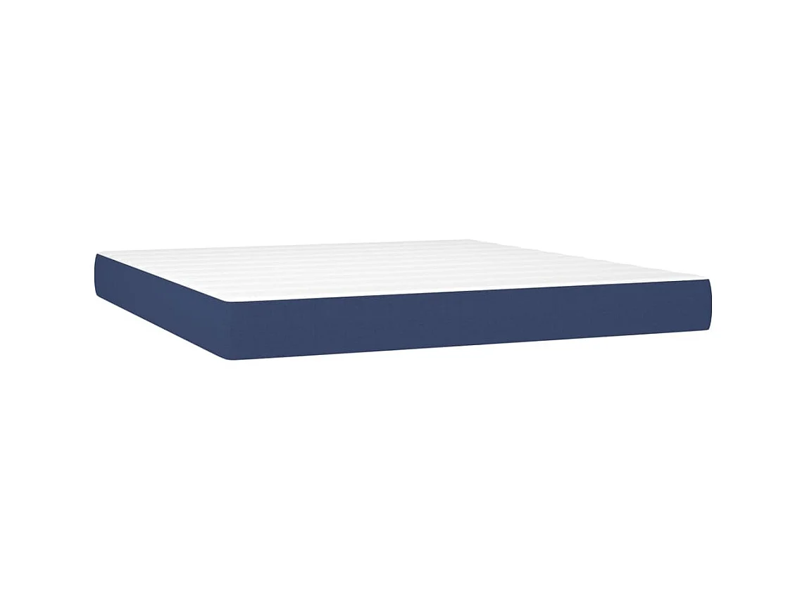 Boxspringbed met matras Blauw 160x200 cm Stof