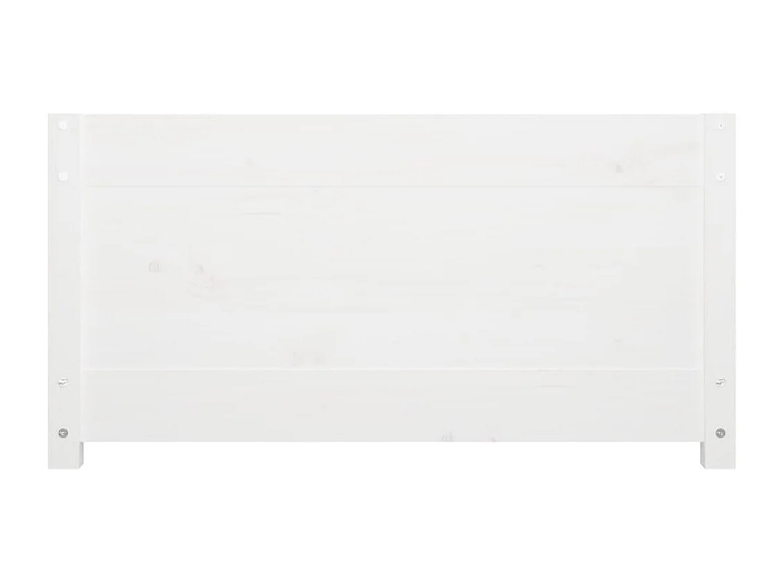 Dormeuse Bianco 90x190 cm Singolo Legno di pino massiccio