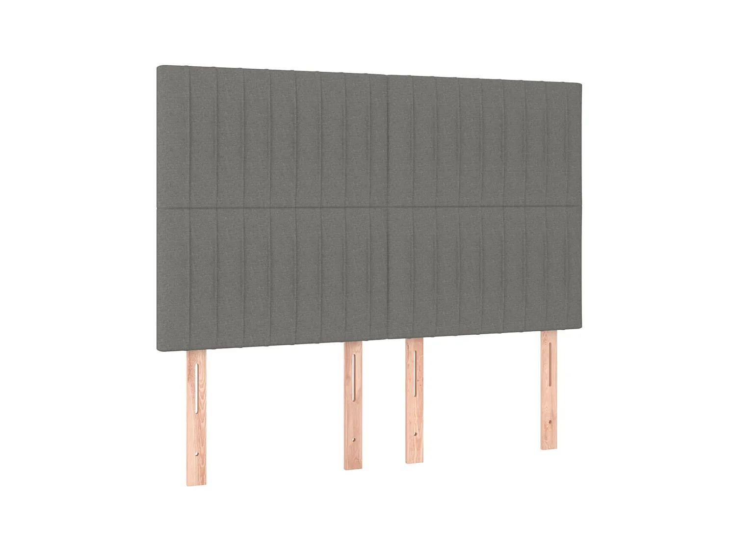 Boxspringbett mit Matratze Dunkelgrau 140x200cm Stoff