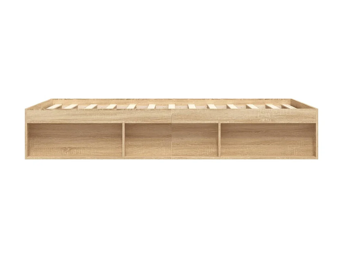 Bettgestell aus Sonoma-Eiche, 140 x 190 cm