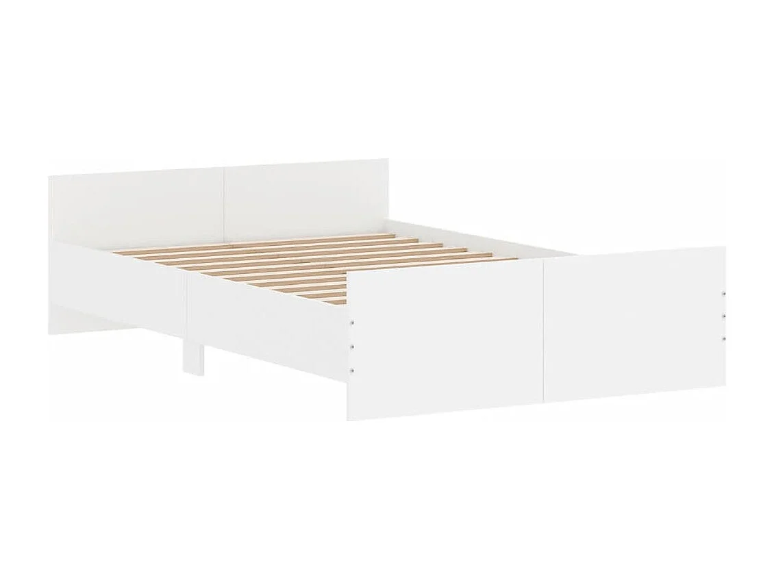 Estrutura de cama com cabeceira/pé branco 120x200 cm