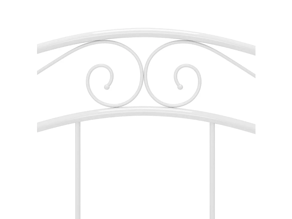 Cadre de lit Blanc Métal 120x200 cm