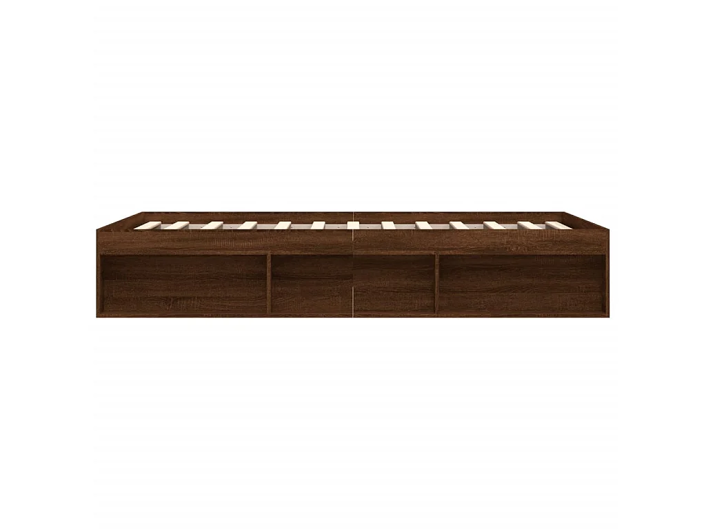 Cadre de lit chêne marron 140x200 cm