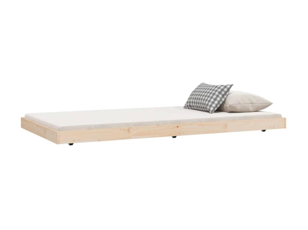 Cadre de lit 100x200 cm bois de pin massif