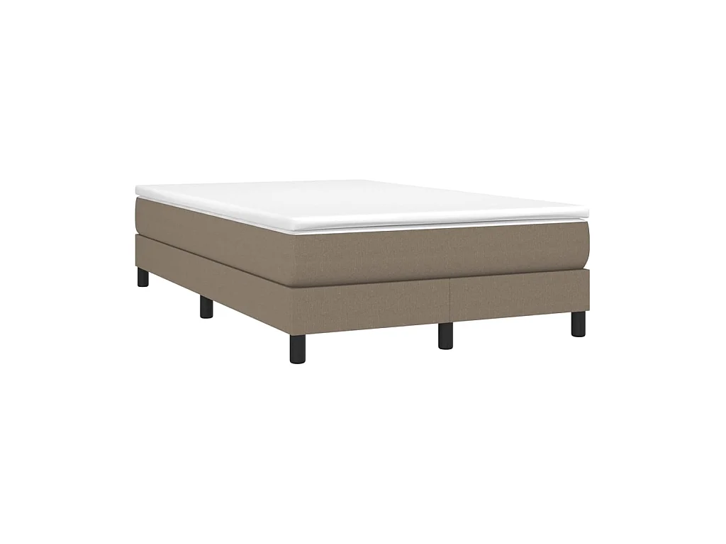 Boxspringbed met matras Taupe 120x200 cm Stof