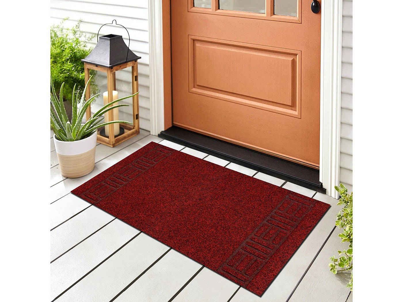 Alfombra De Pasillo Modalfo Siesta Rojo 230 X 70 Cm