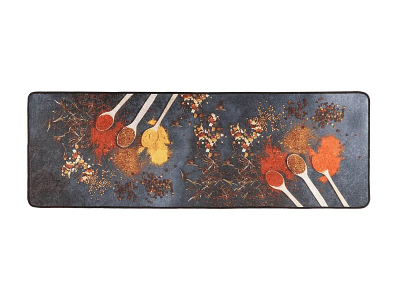 Veelkleurig keukentapijt 60x180 cm wasbaar antislip