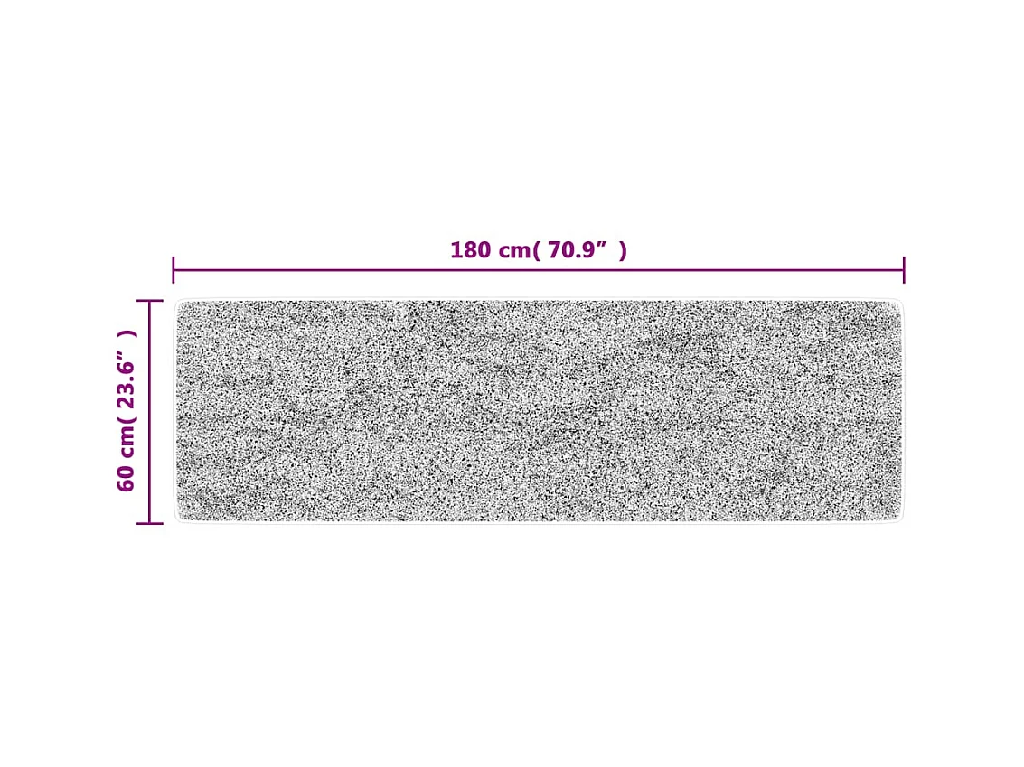 Veelkleurig keukentapijt 60x180 cm wasbaar antislip