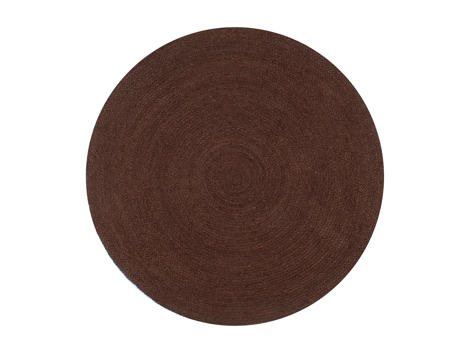 Tapis fait à la main Jute Rond 150 cm Marron