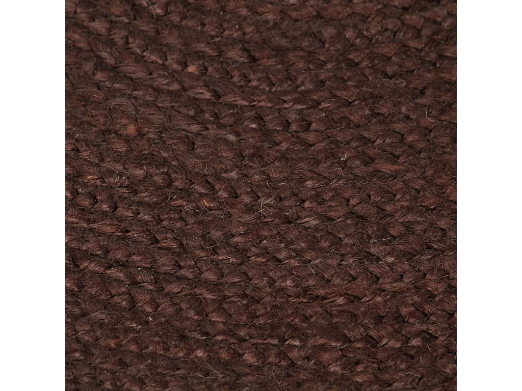 Tapis fait à la main Jute Rond 150 cm Marron
