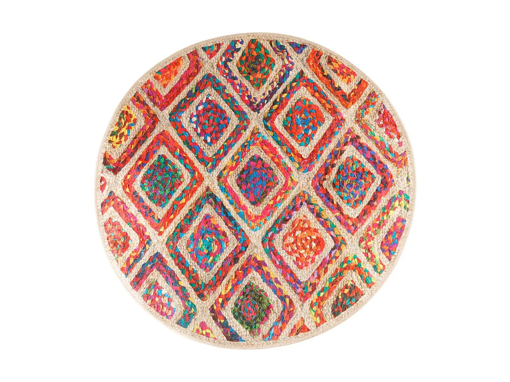 Tapis lavable multicolore ? 120 cm antidérapant