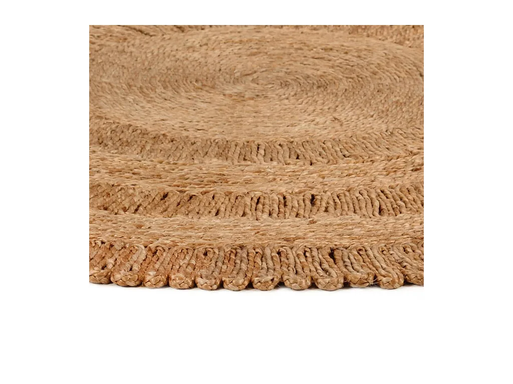 Tapis Jute tressé à la main 150 cm Rond