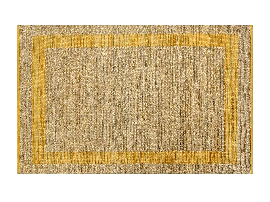 Handgemaakt vloerkleed Jute Geel 160x230 cm