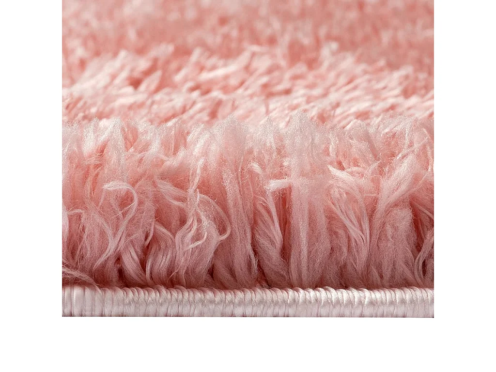 Hoogpolig shaggy vloerkleed Roze 160x230 cm 50 mm