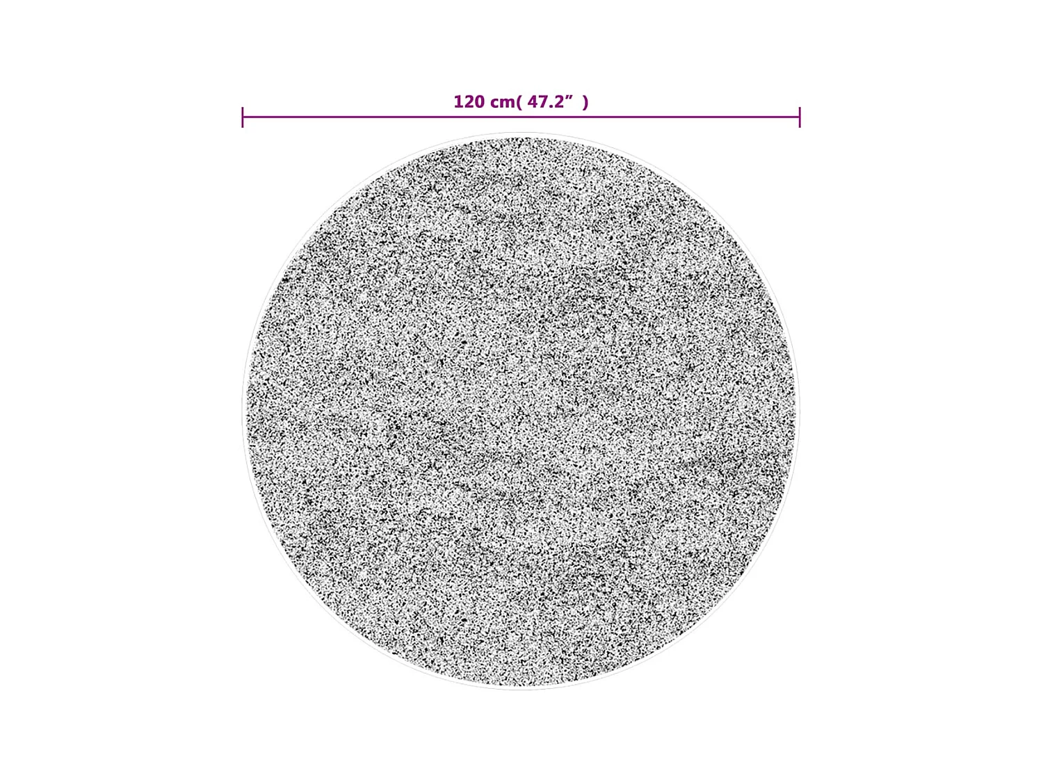 Veelkleurig wasbaar vloerkleed? 120 cm antislip