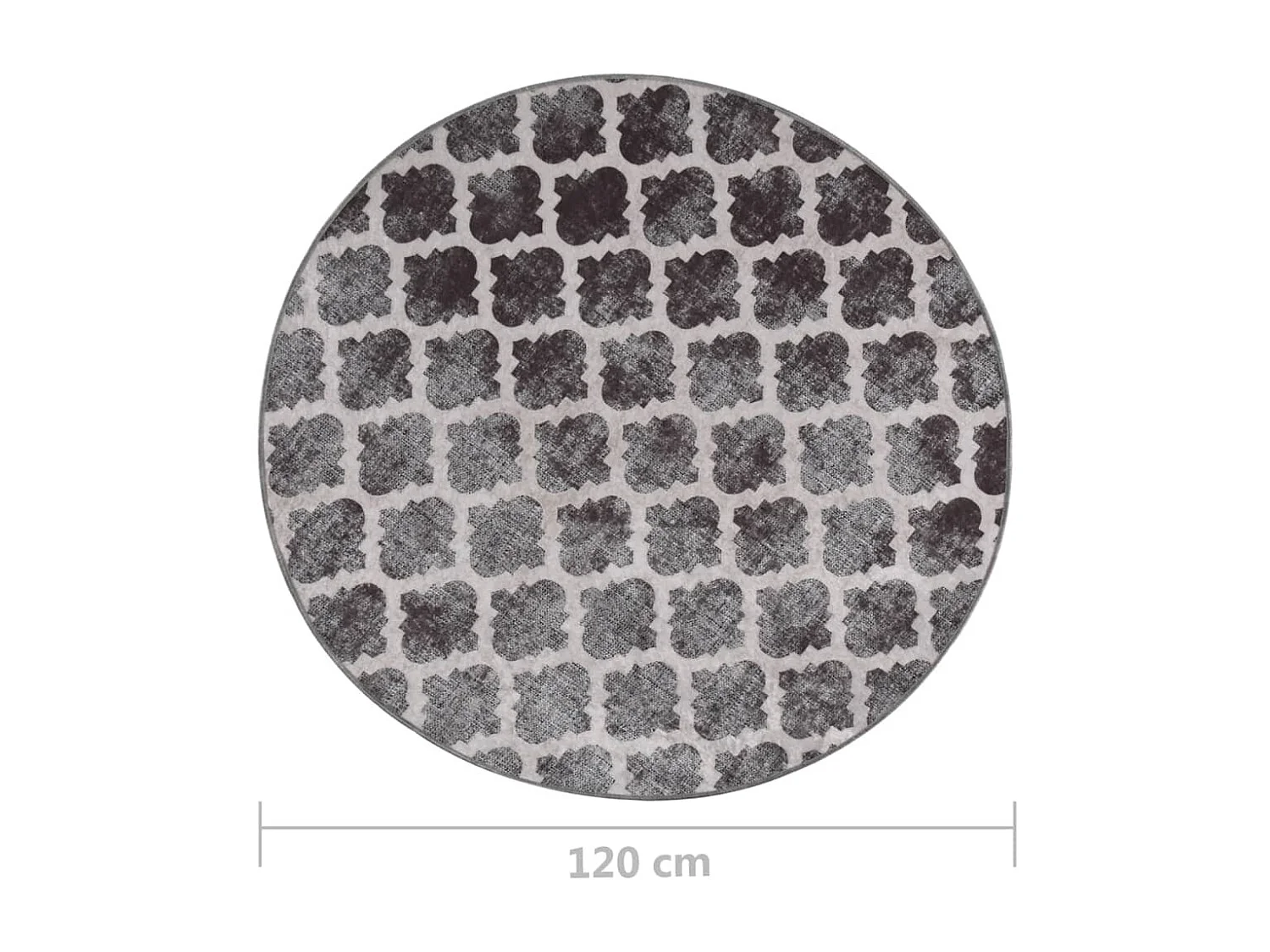 Tapis lavable antidérapant φ120 cm Multicolore