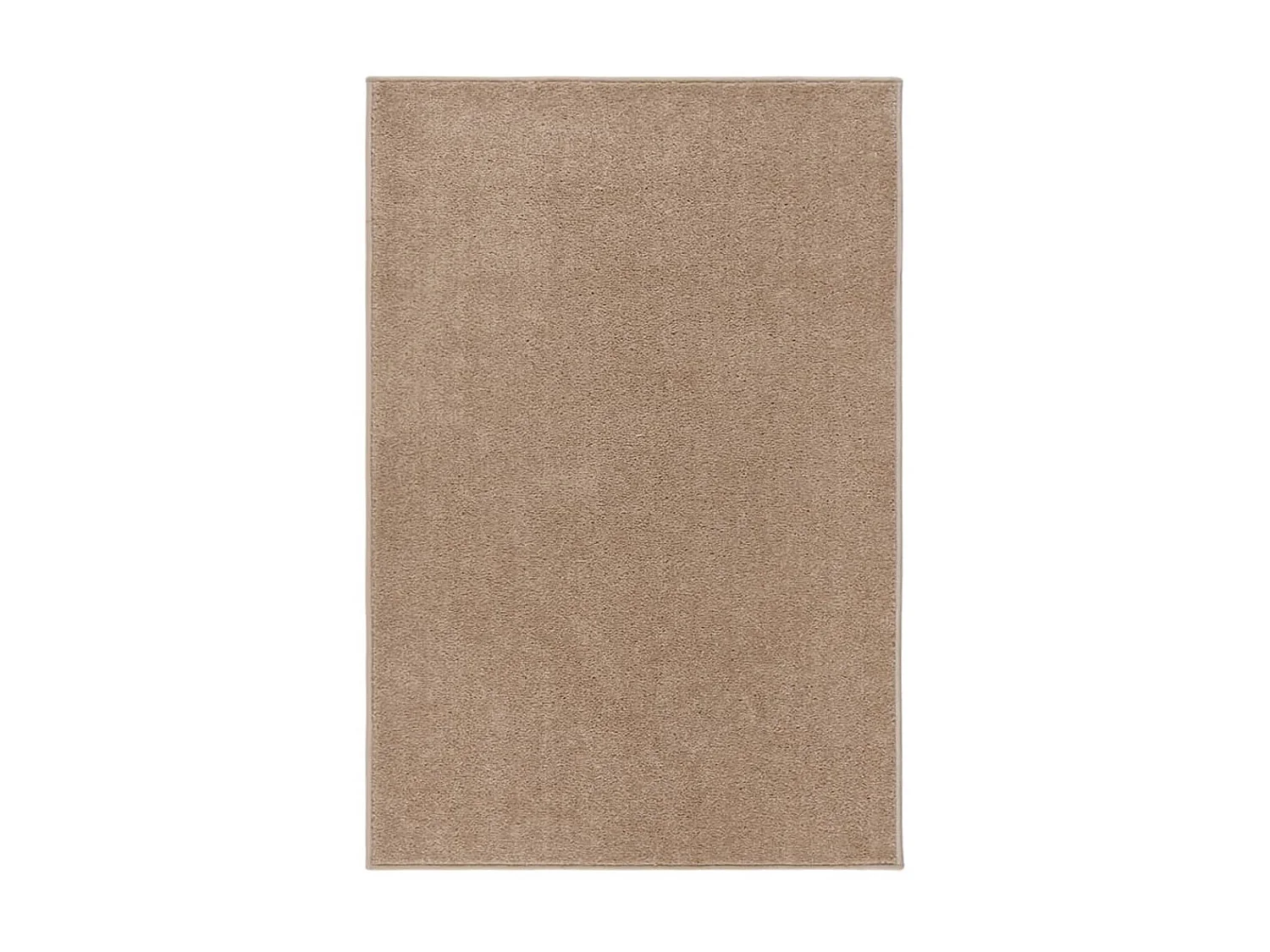 Tapis à poils courts 160x230 cm Marron