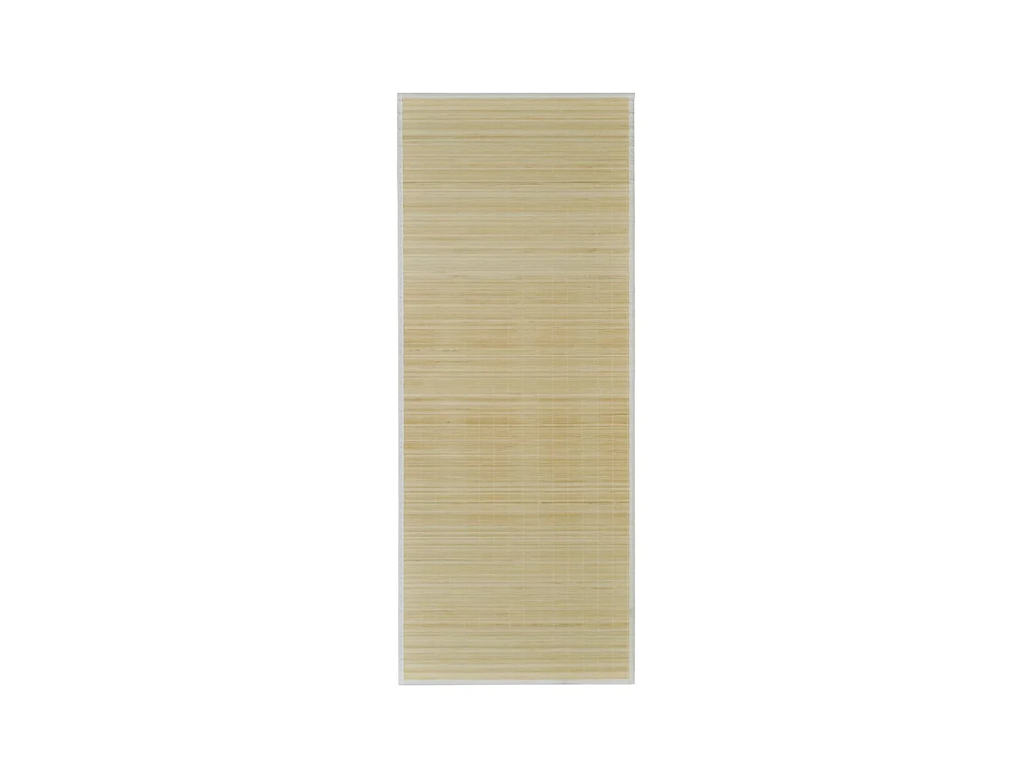 Tapis en bambou naturel à latte rectangulaire 80 x 300 cm