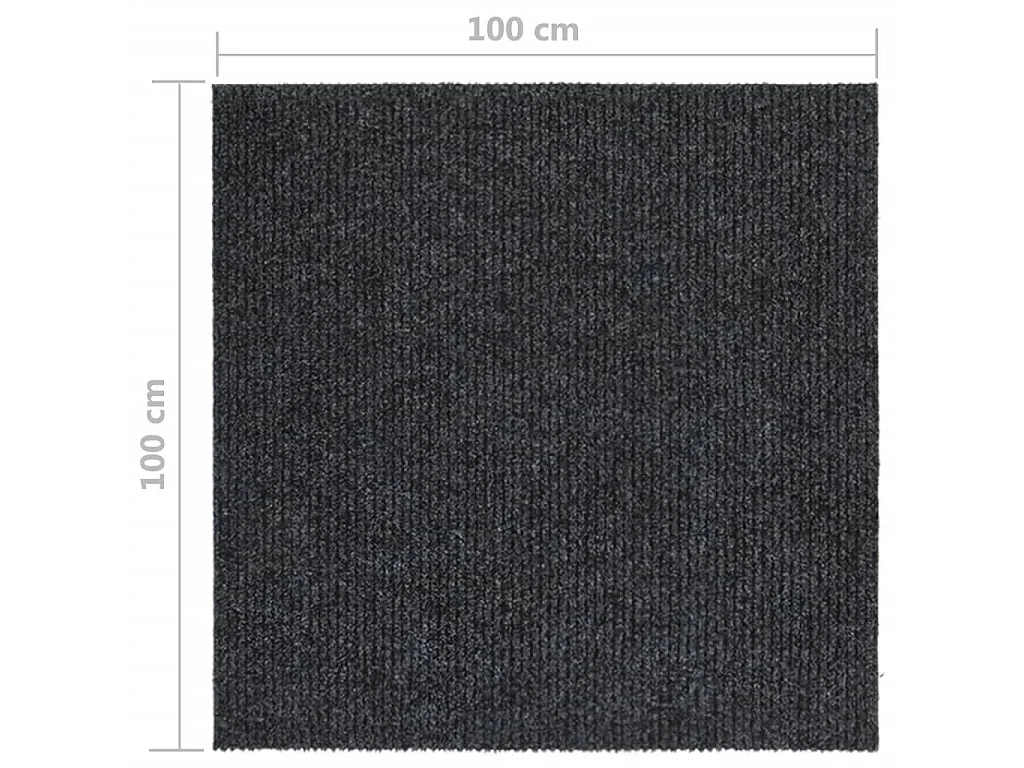 Tapis 100x100 cm Anthracite