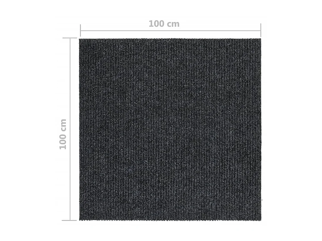 Tapis 100x100 cm Anthracite