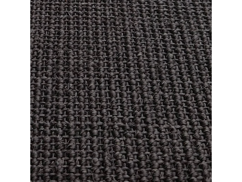 Tapis Sisal naturel 80x300 cm Noir